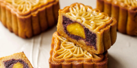 Red Bean Mooncakes With Salted Egg Yolk Recipe | Epicurious