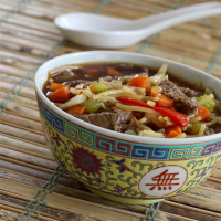 Asian-Themed Beef and Rice Noodle Soup Recipe | Allrecipes