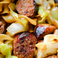 Cabbage and Noodles with Sausage – Daily Appetite