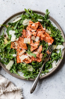 Arugula Salmon Salad with Capers and Parmesan