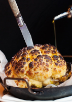 Whole Roasted Cauliflower with Whipped Goat Cheese Recipe ...