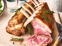 Roast rack of lamb with rosemary recipe | BBC Good Food