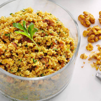 Recipe | Moroccan Spiced Walnut/Date Quinoa Salad - Fisher Nuts