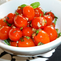 Sauteed Cherry Tomatoes with Garlic and Basil Recipe | Allrecipes