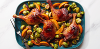Braised Chile-Marmalade Duck Legs With Brussels Sprouts Recipe ...