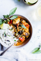 Thai Red Curry with Eggplant and Sweet Peppers | Vanilla And Bean