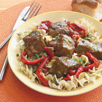 Beef Stew with Peppers Recipe | MyRecipes