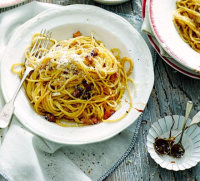 Marmite & pancetta spaghetti recipe | BBC Good Food