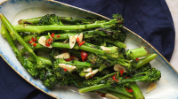 Purple Sprouting Broccoli with Chilli, Garlic and Lemon