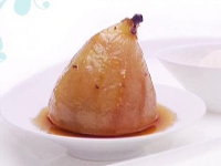 Poached Pears in Honey, Ginger and Cinnamon Syrup Recipe ...