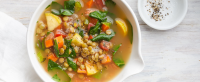 Mediterranean Lentil and Spinach Soup - Forks Over Knives