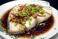 Alaskan Black Cod with Hoisin and Ginger Sauces Recipe | Epicurious