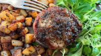Canadian Chicken Tournedos and Brandy Home Fries | Rachael Ray