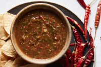 Roasted Arbol Tomatillo Salsa - What's Gaby Cooking