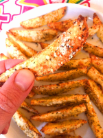 Oven Baked Garlic Parmesan Potato French Fries Recipe – Melanie ...