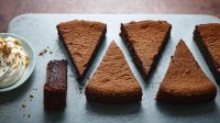 Sunken chocolate amaretto cake recipe - BBC Food