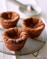 Sunken Chocolate Cakes with Coffee Ice Cream Recipe | Martha ...