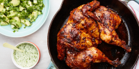 Peruvian-Style Roast Chicken with Tangy Green Sauce Recipe ...