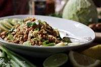Burmese Ginger Salad | Gin Thoke | Global Table Adventure