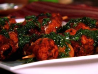 Moroccan Chicken Skewers with Herb Sauce Recipe | Janet ...
