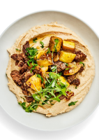 Hummus With Squash and Lamb Recipe | Bon Appétit