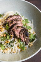 Best Ginger Beef with Rice Noodles and Herbs Recipe - How to ...