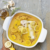 Olive Oil-Poached Black Cod & Lemons, Capers, & Thyme Recipe ...