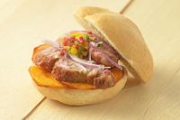 Pan Con Chicharrón: Pork & Potato Sandwich - Peruvian Style