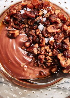 Chocolate Budino with Walnuts Recipe | Bon Appétit