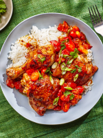 One-Pan Braised Chicken with Soy Sauce and Tomatoes Recipe ...