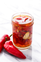 Spicy Refrigerator Pickled Peppers | Love and Olive Oil