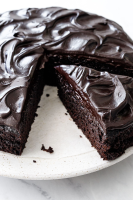 Sour Cream Chocolate Cake with Glossy Chocolate Frosting | Love ...