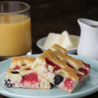 Mixed Berry Sheet Pan Pancakes Recipe by Tasty