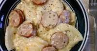 CROCKPOT - Pierogis And Sausage | Just A Pinch Recipes