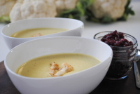 Cauliflower Soup with Cranberry Compote - Gusto TV