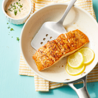 Cajun Salmon with Greek Yogurt Remoulade Recipe | EatingWell