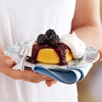 Blackberry-Topped Sponge Cakes Recipe: How to Make It