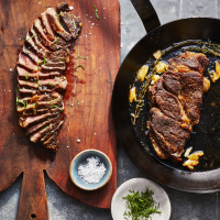 Pan Seared Chuck-Eye Steaks Recipe | MyRecipes