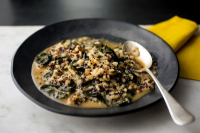 Mixed Grains Risotto With Kale, Walnuts and Black Quinoa Recipe ...