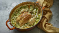Chicken with lemon and orzo recipe - BBC Food