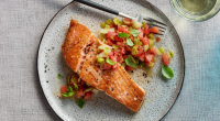 Sautéed Salmon With Leeks and Tomatoes Recipe - NYT Cooking