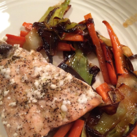 Salmon with Caramelized Leeks Recipe | Allrecipes