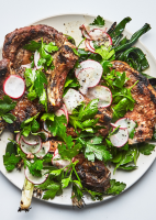 Pork Chops with Radishes and Scallions Recipe | Bon Appétit