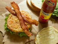Fried Green Tomato BLT Recipe With Black Peppercorn Mayonnaise