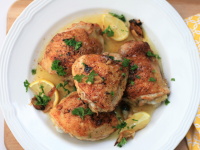 Baked Lemon-Butter Chicken Thighs Recipe | Allrecipes