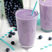Blueberry Protein Shake Before or After Workout - Vegan