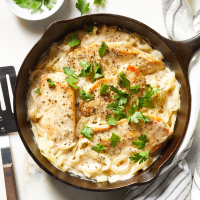 One-Skillet Creamy French Onion Chicken Recipe | EatingWell
