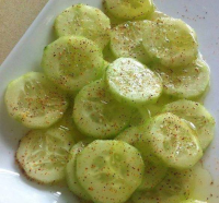 Cool Cucumbers With Chili Powder