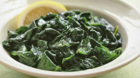 Steamed Spinach with Lemon Recipe | Martha Stewart