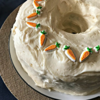Carrot Bundt Cake - Moist Carrot Cake with Cream Cheese Frosting
